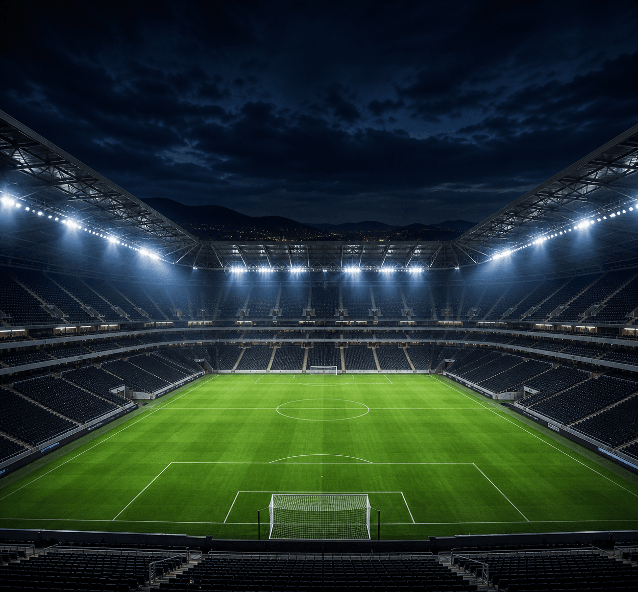Estadio Arena MRV em imagem autoral sem escudos ou marcas, para jogos do Atletico-MG