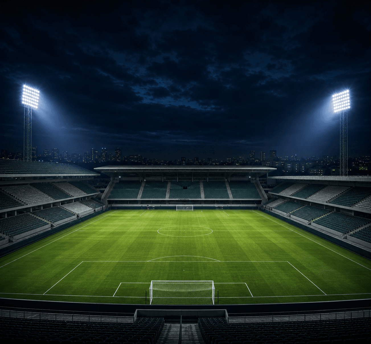 Estadio Couto Pereira em imagem autoral sem escudos ou marcas, para jogos do Coritiba