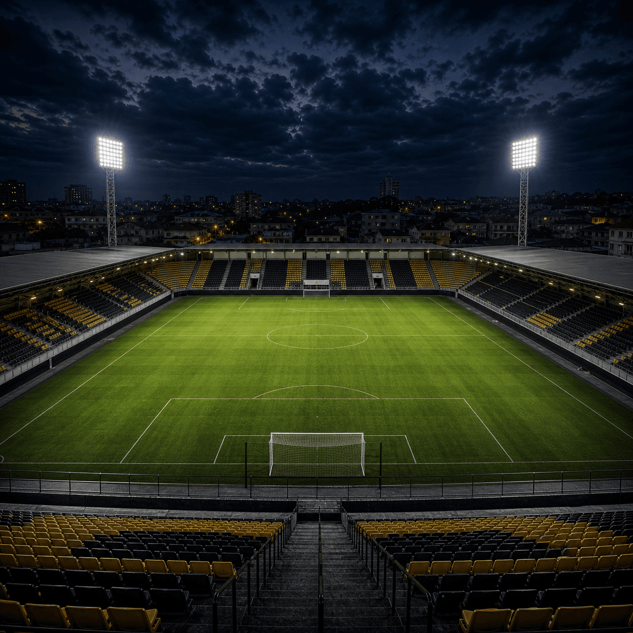 Estadio Estadio Heriberto Hulse em imagem autoral sem escudos ou marcas, para jogos do Criciuma