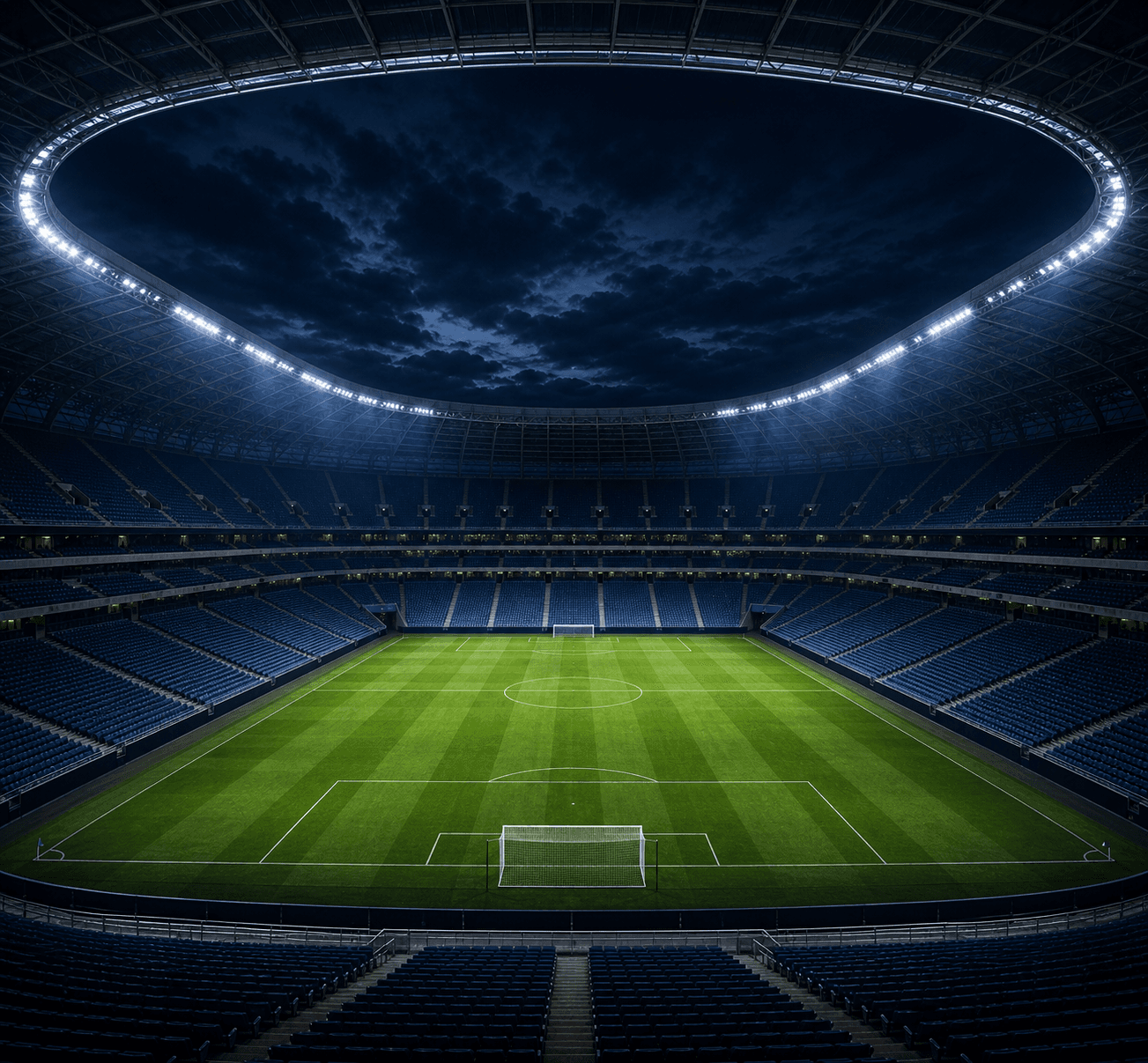 Estadio Arena do Gremio em imagem autoral sem escudos ou marcas, para jogos do Gremio