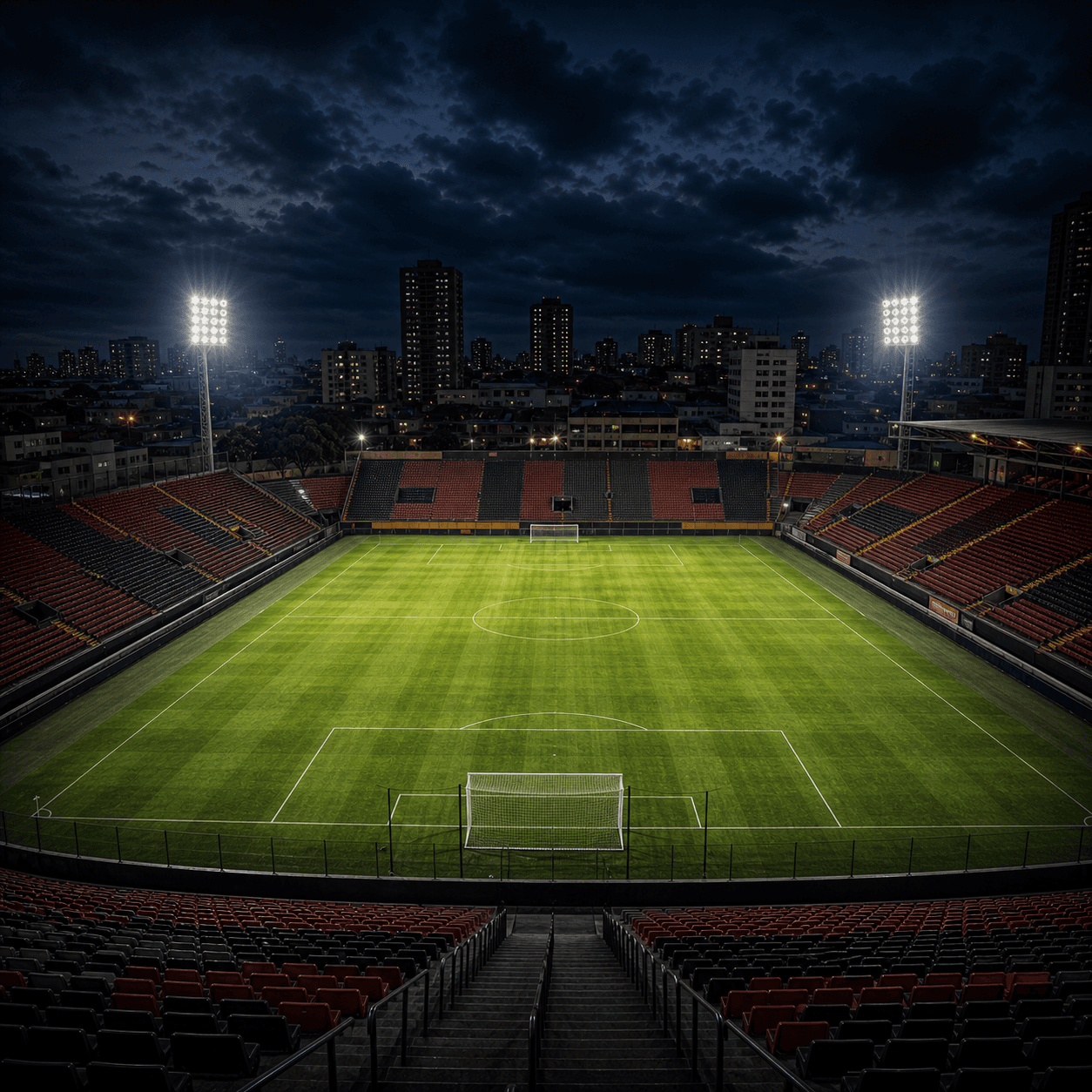 Estadio Ilha do Retiro em imagem autoral sem escudos ou marcas, para jogos do Sport Recife